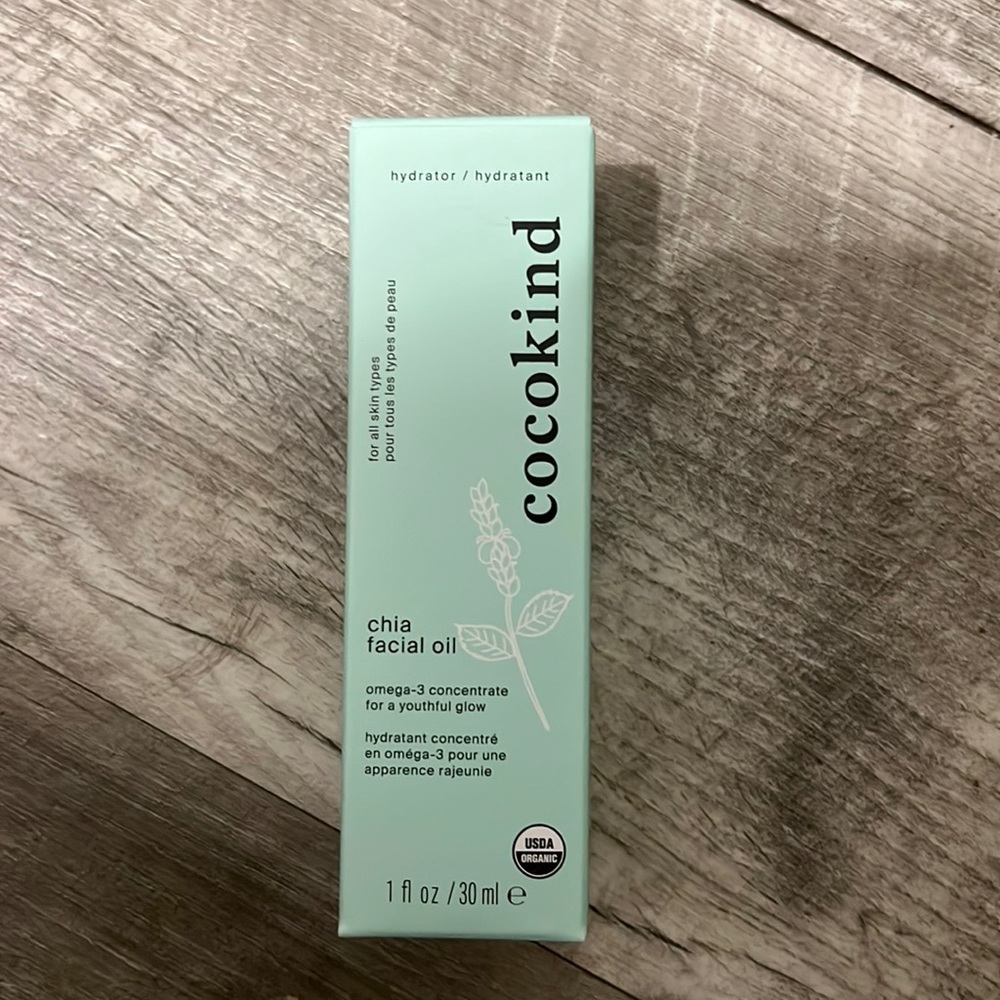 New in box never opened cocokind chia facial oil.